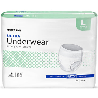 McKesson Ultra Absorbency Adult Pull-Up Diaper Brief for Heavy Incontinence