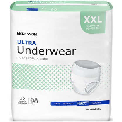 McKesson Ultra Absorbency Adult Pull-Up Diaper Brief for Heavy Incontinence
