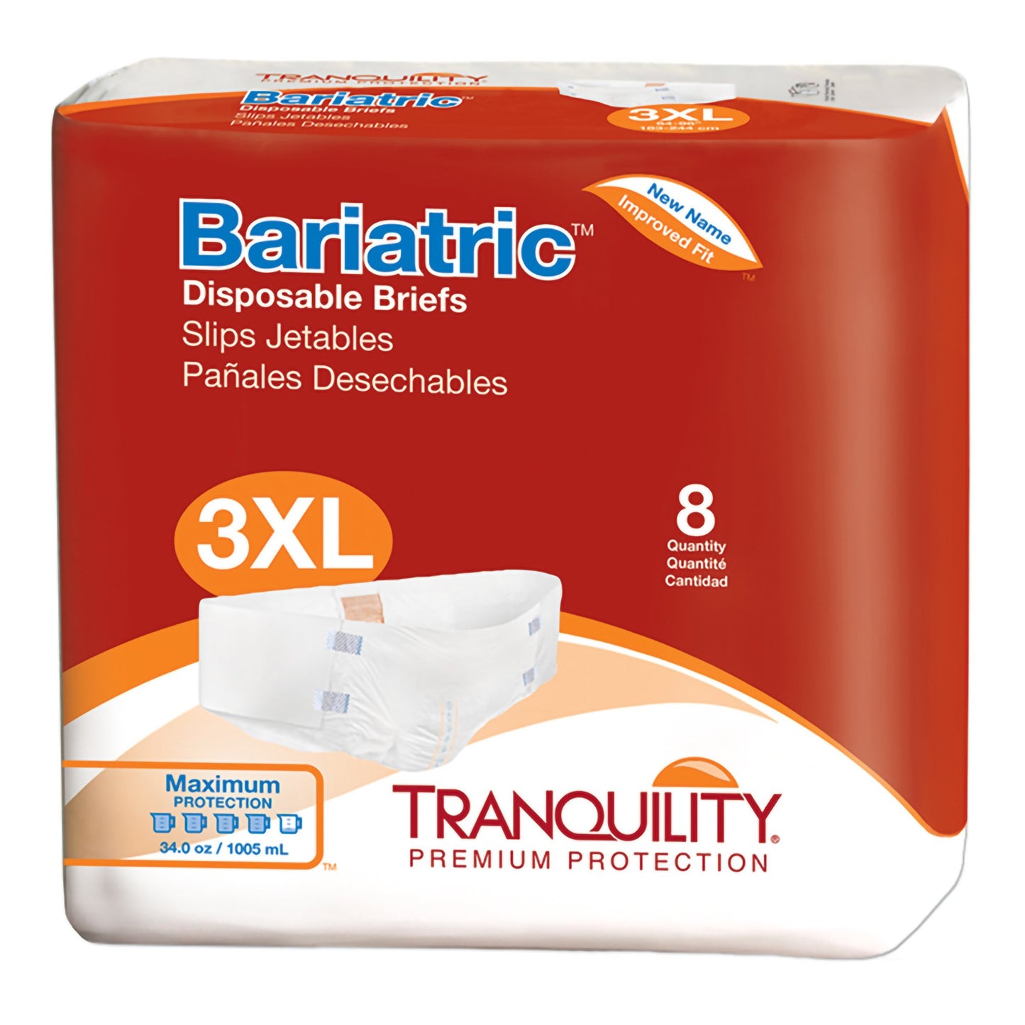 Tranquility 3XL Bariatric Incontinence Tabbed Brief