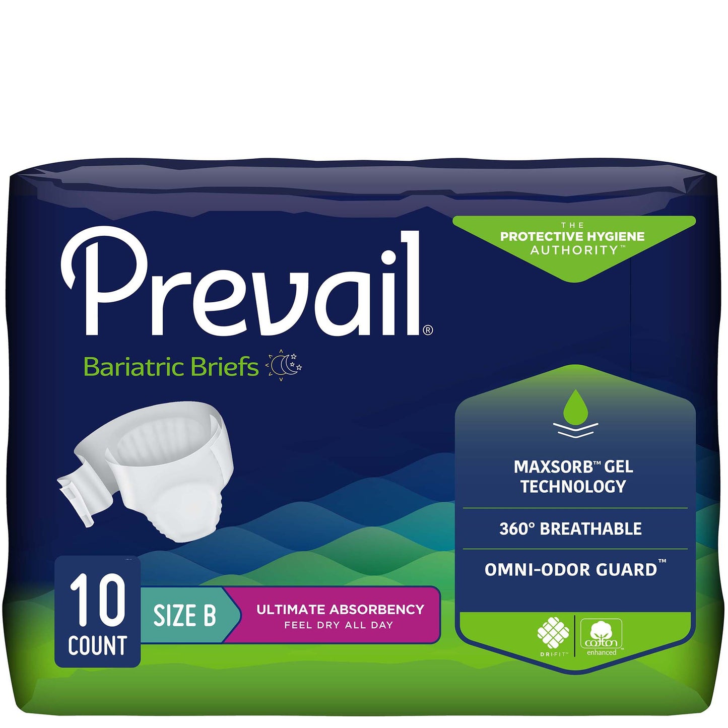 Prevail® Bariatric Ultimate Absorbency Incontinence Brief, XXL