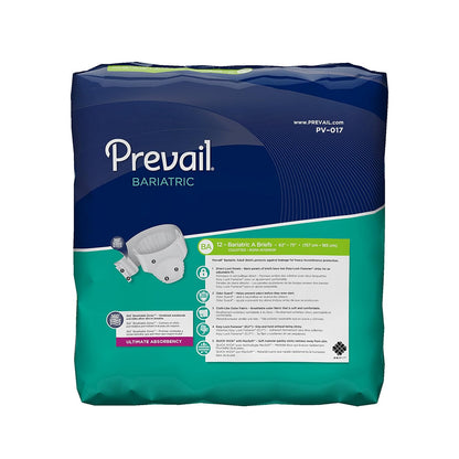 Prevail® Bariatric Ultimate Absorbency Incontinence Brief, XXL