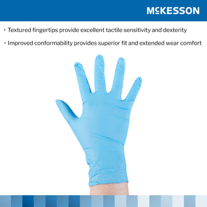 McKesson Confiderm® 3.8 Nitrile Exam Glove, Blue