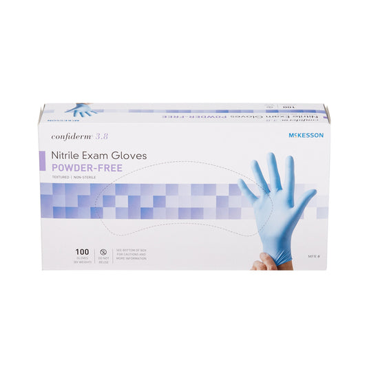 McKesson Confiderm® 3.8 Nitrile Exam Glove, Blue