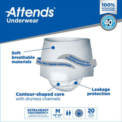 Attends® Care Moderate Absorbent Underwear