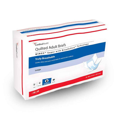 Quilted Simplicity Adult Brief for Incontinence (Case of 100)