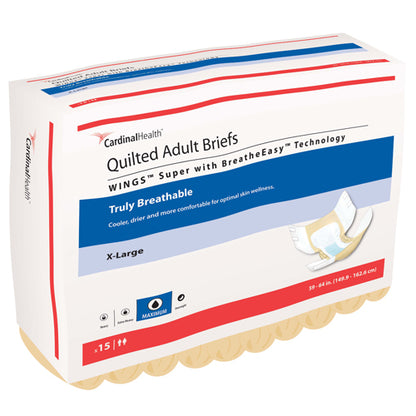 Quilted Simplicity Adult Brief for Incontinence (Case of 100)