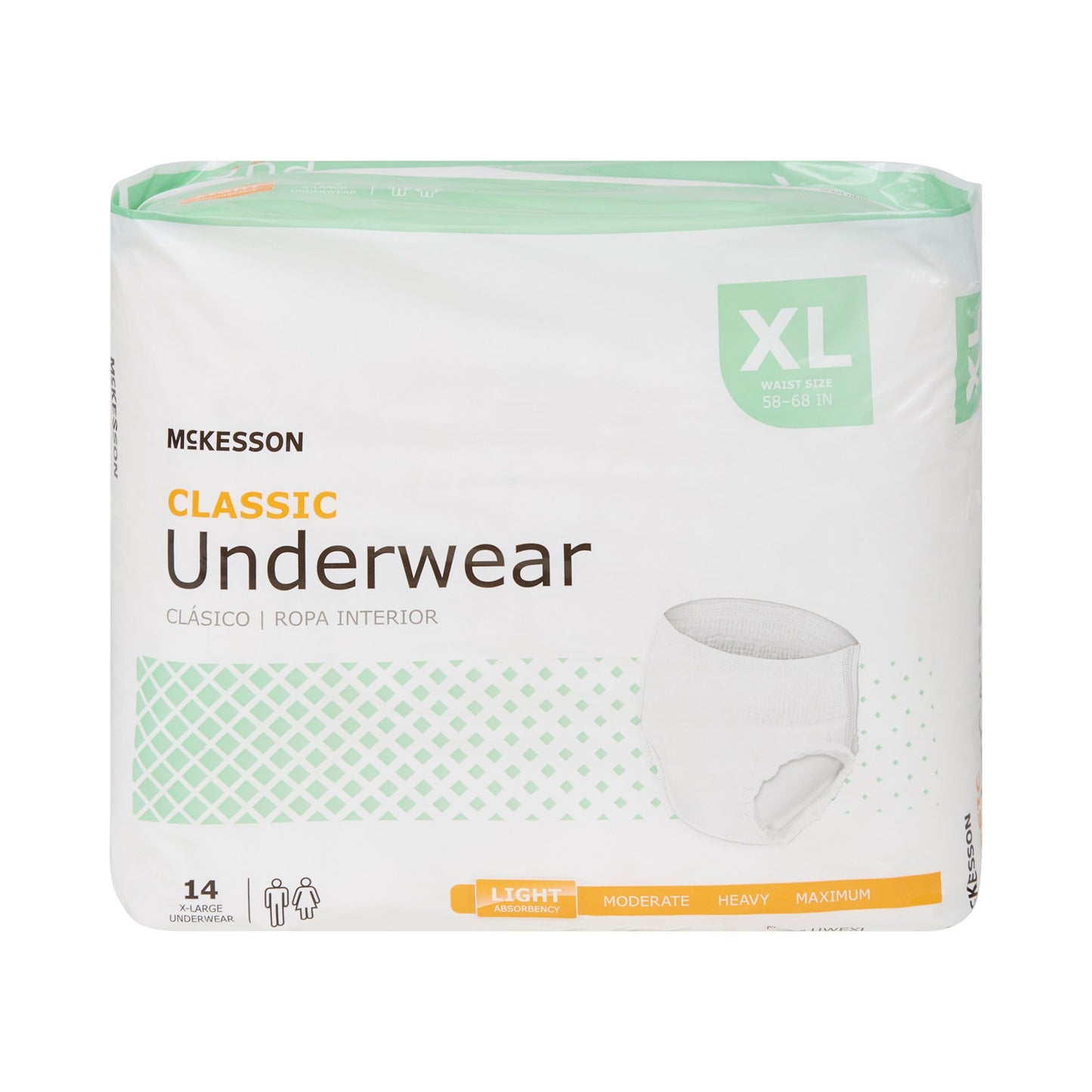 McKesson Classic Light Absorbency Incontinence Underwear, XL