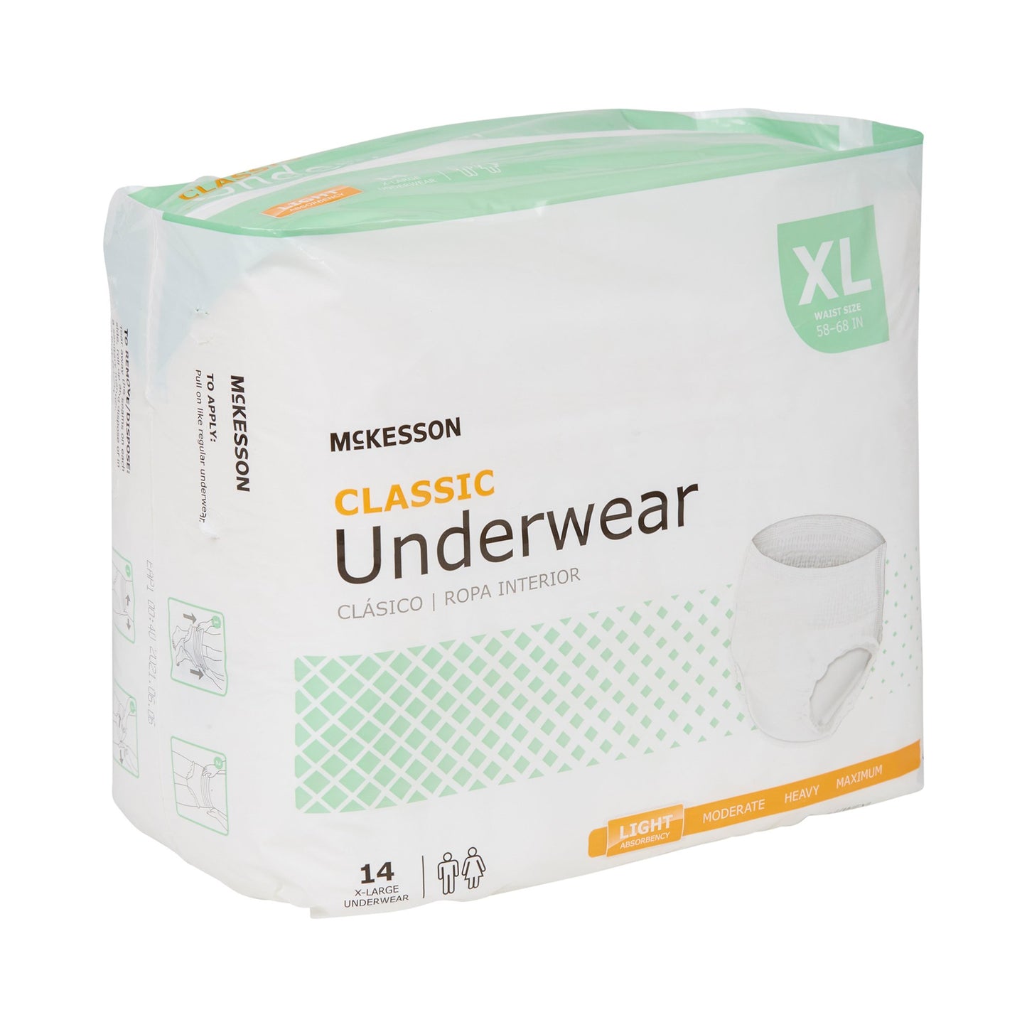 McKesson Classic Light Absorbency Incontinence Underwear, XL