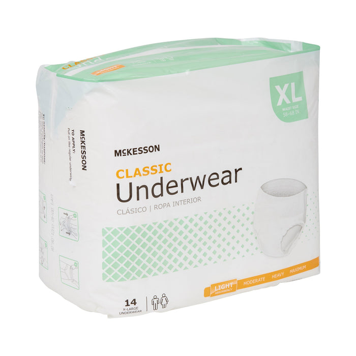 McKesson Classic Light Absorbency Incontinence Underwear, XL