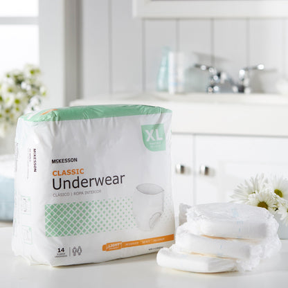 McKesson Classic Light Absorbency Incontinence Underwear, XL