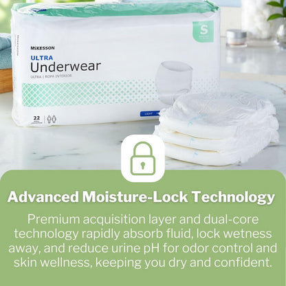 McKesson Ultra Absorbency Adult Pull-Up Diaper Brief for Heavy Incontinence
