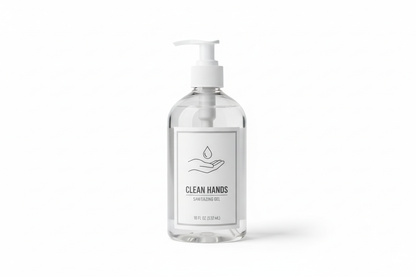 generic image of a 18oz bottle of hand sanitizer